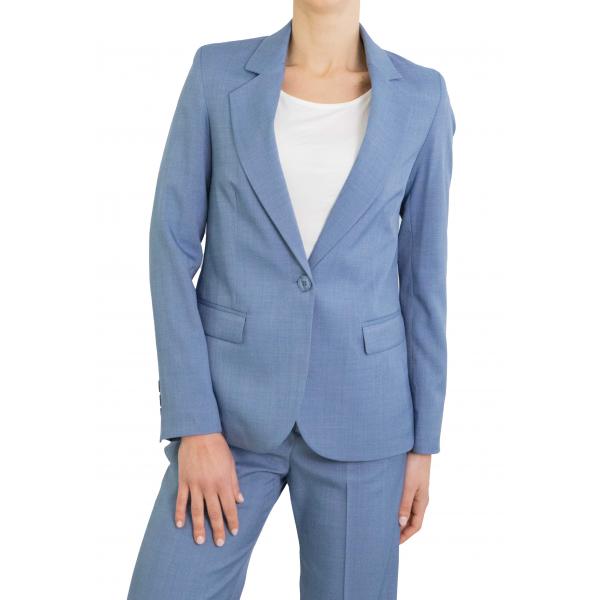 Giacca tinta unita con bottone "Mary"